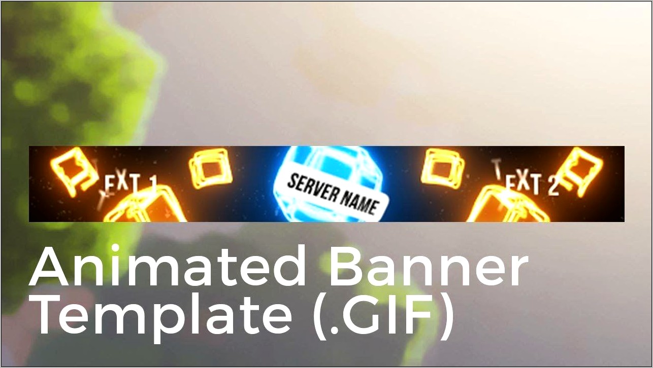 Minecraft Server Banner Photoshop Template Download