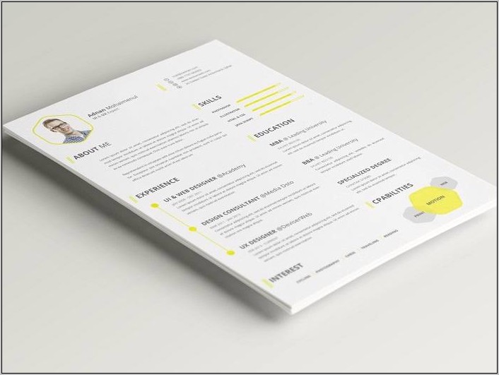 Minimalist Resume Template Free Download