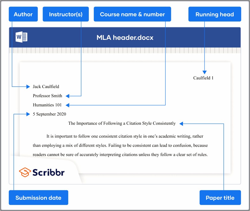 Mla Format Template Word 2007 Download