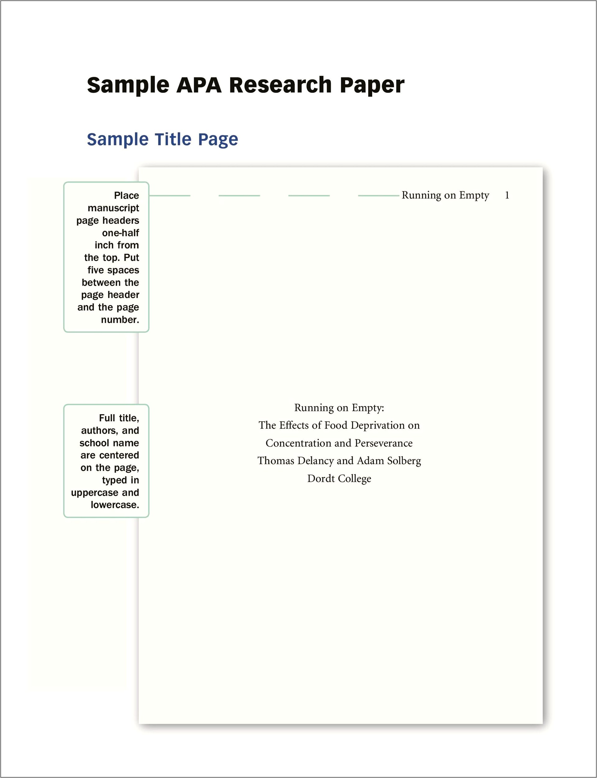 Mla Format Title Page Template Download