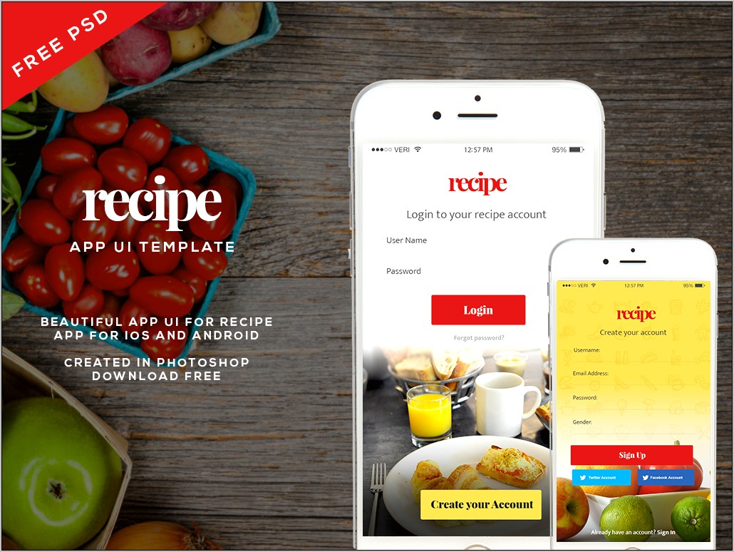 Mobile Application Psd Templates Free Download