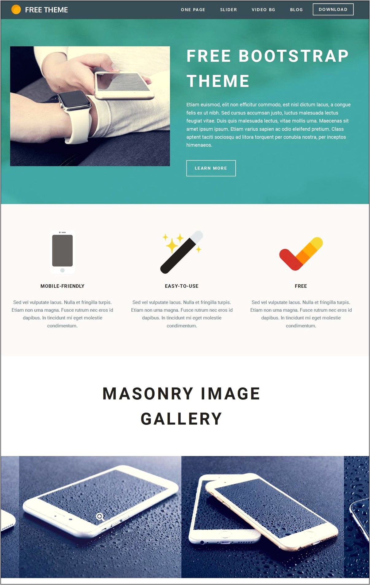 Mobile Store Bootstrap Template Free Download