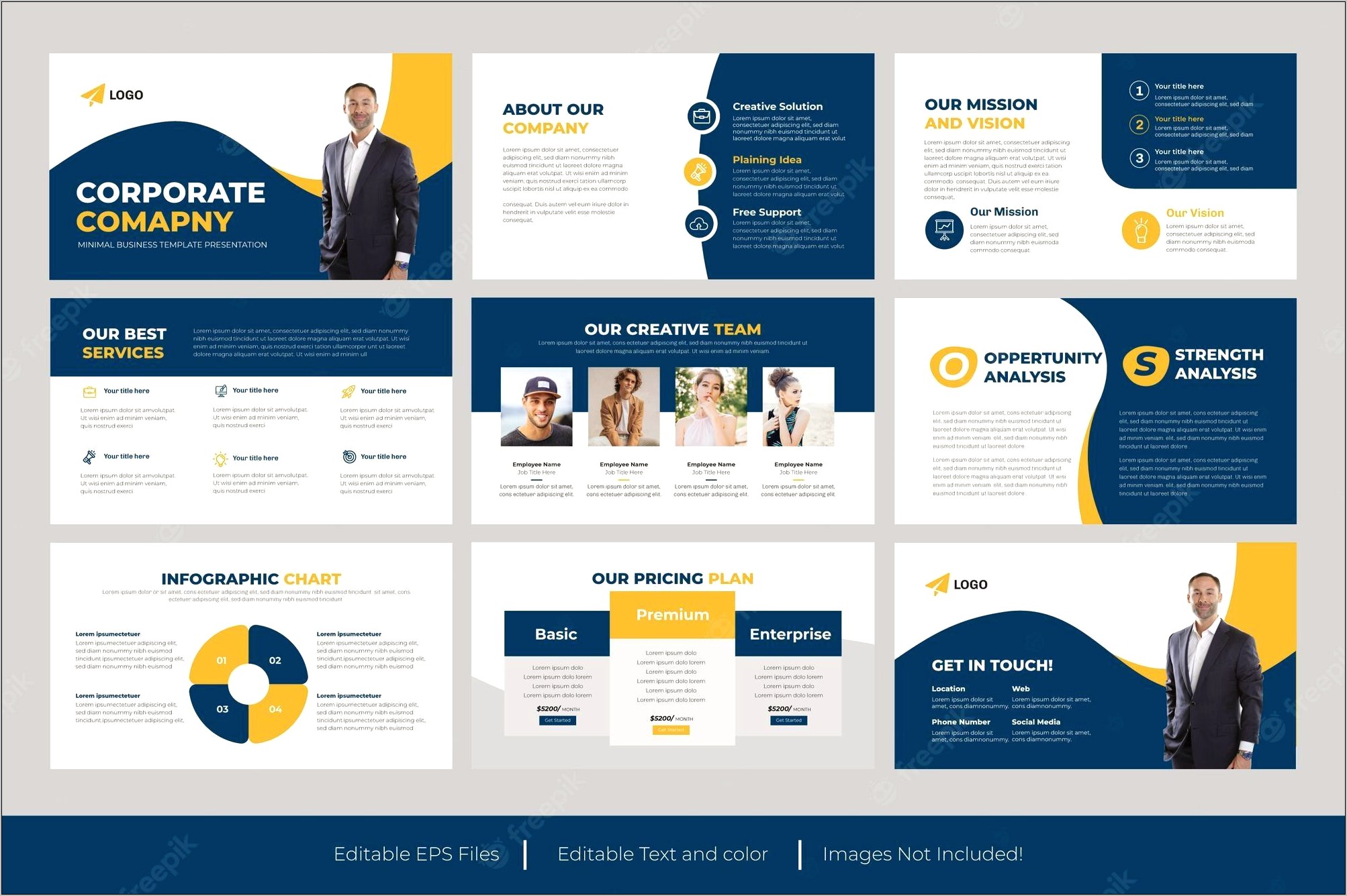 Moda Modern Powerpoint Template Free Download