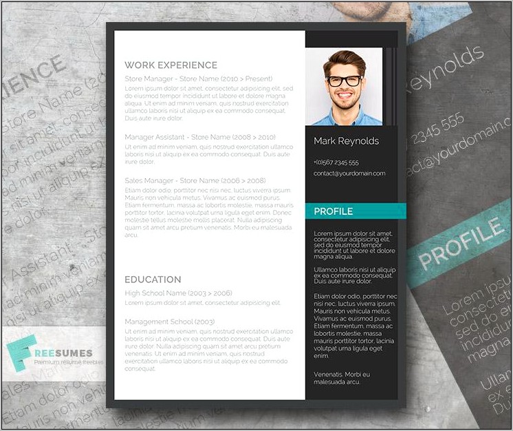 Modern Corporate Resume Template Free