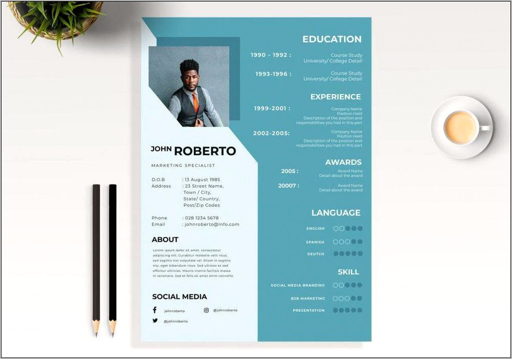 Modern Resume Sample Free Download