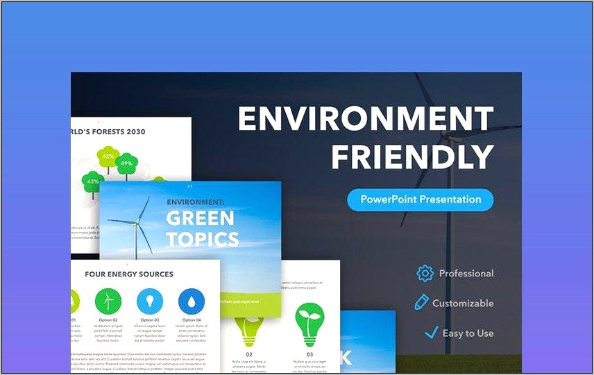 Modern Sustainability Powerpoint Templates Free Download