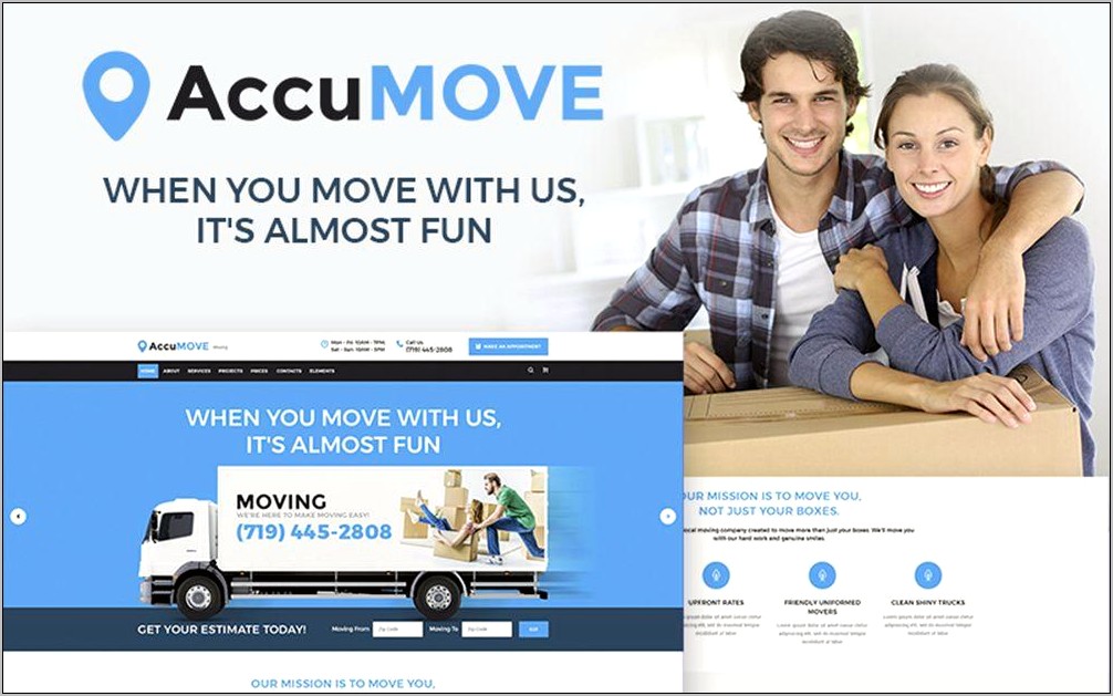 Movers Company Html Template Free Download