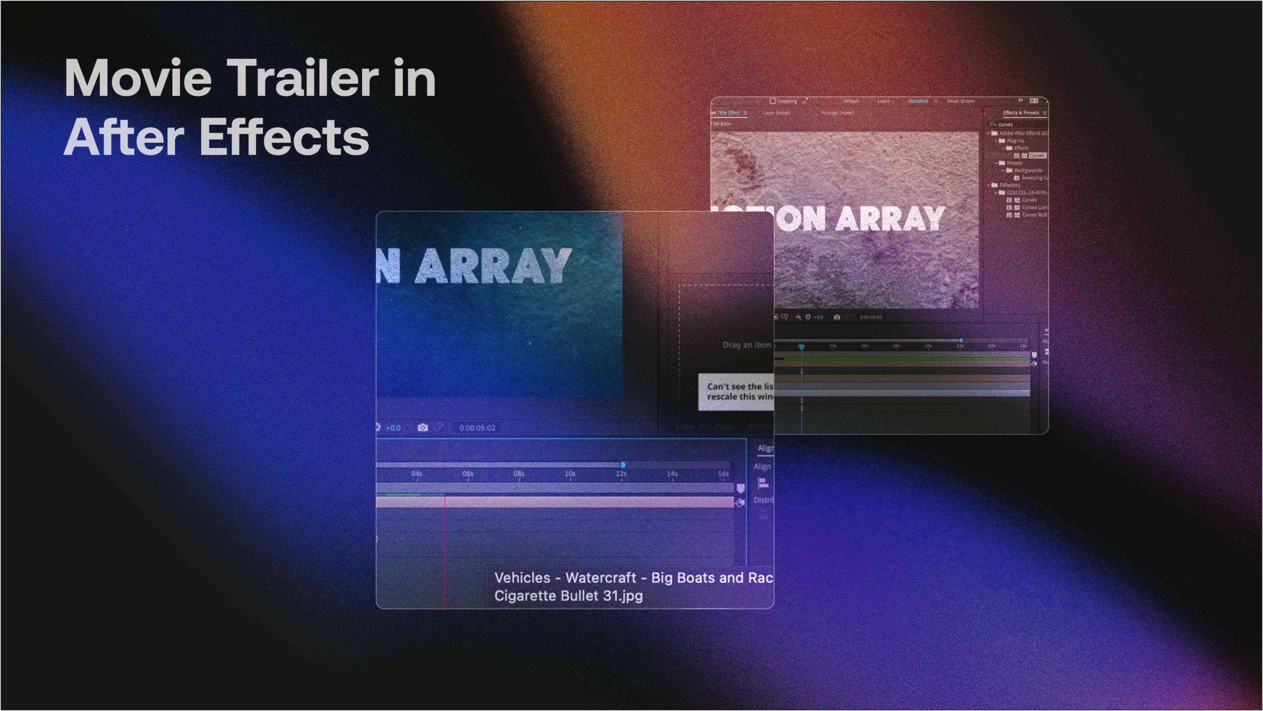 Movie Trailer Template After Effects Project Download