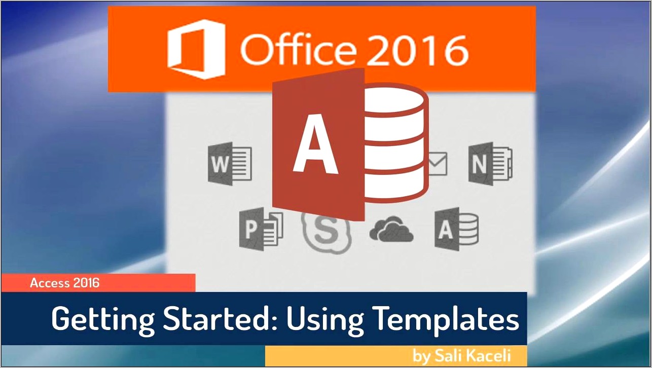 Ms Access 2016 Templates Free Download