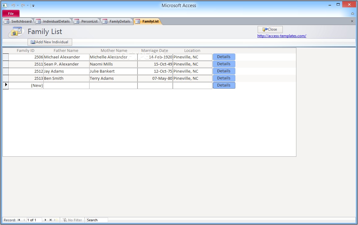 Ms Access Switchboard Templates Free Download