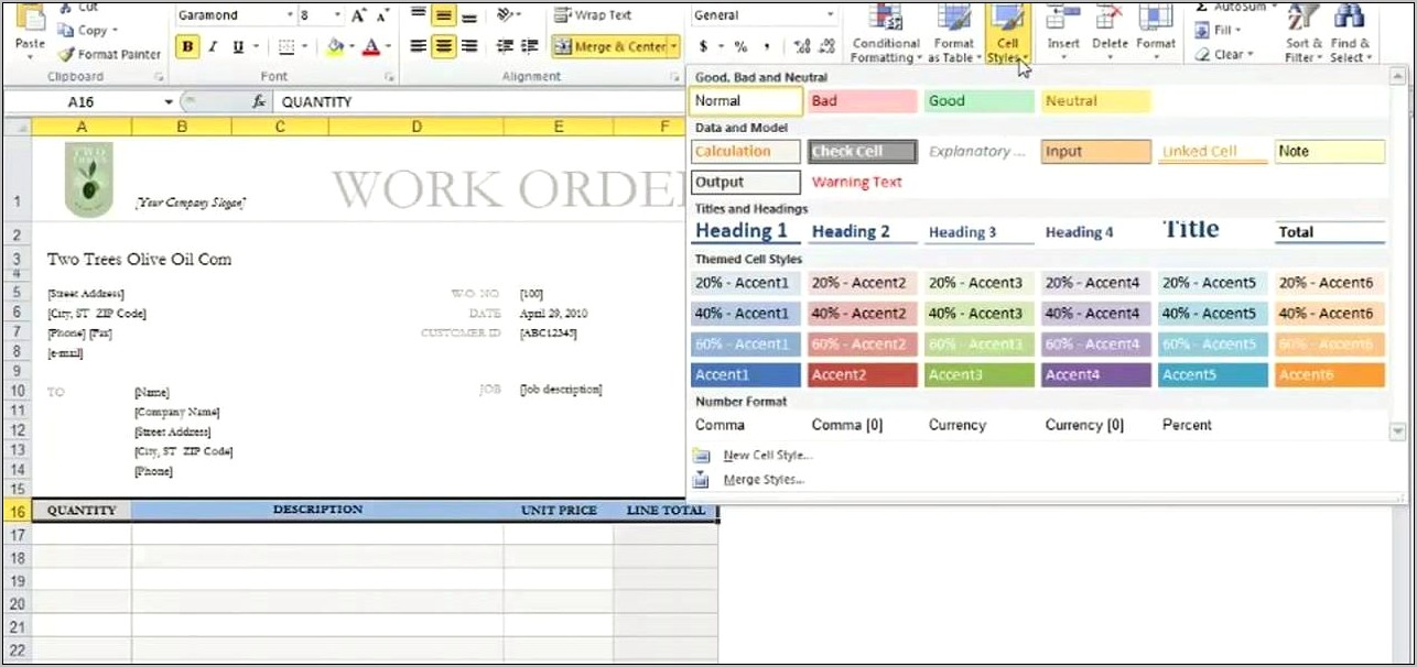 Ms Excel 2010 Templates Free Download