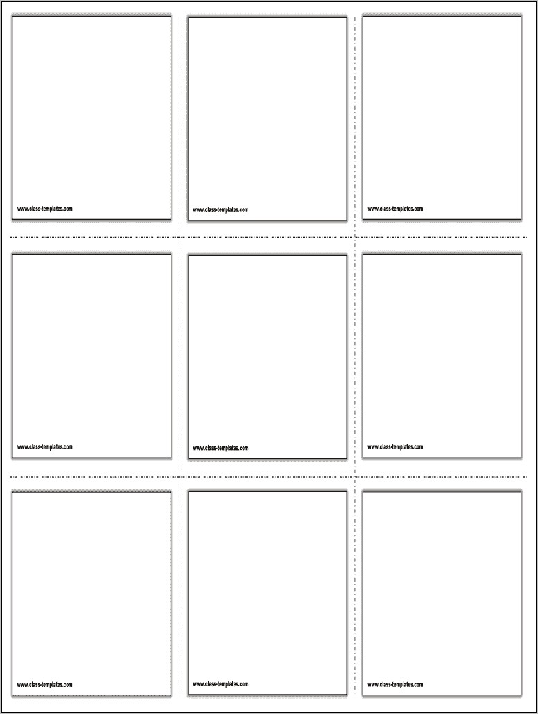 Ms Word 365 Index Card Template Download