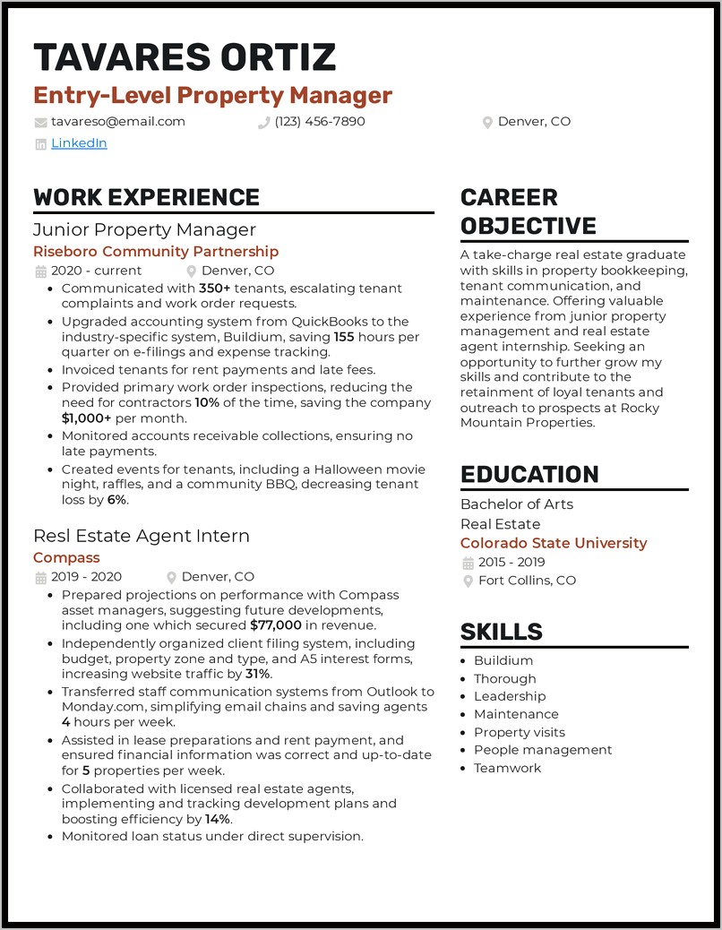 Multi Unit Management Resume Examples