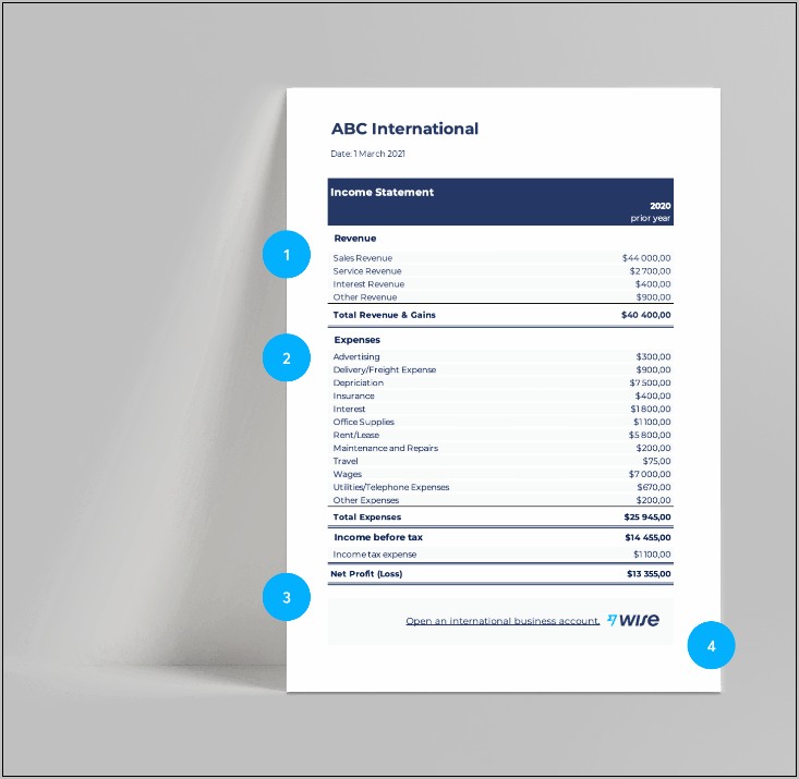 Multiple Step Income Statement Template Download