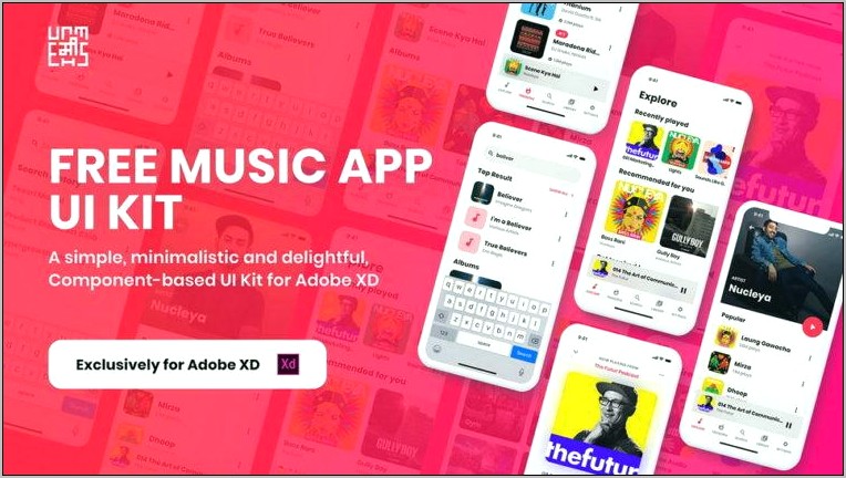 Music Web Application Template Free Download