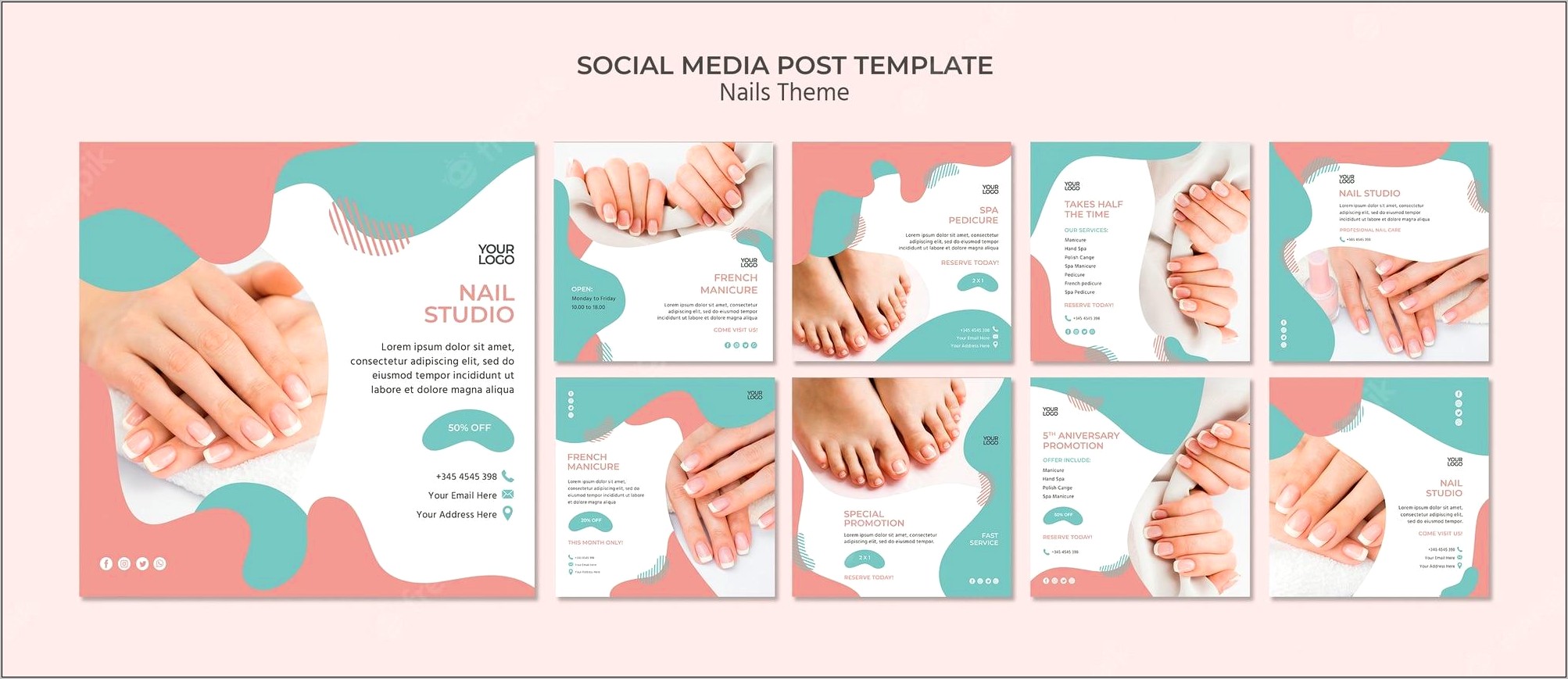 Nail Brochure Templates Psd Free Download