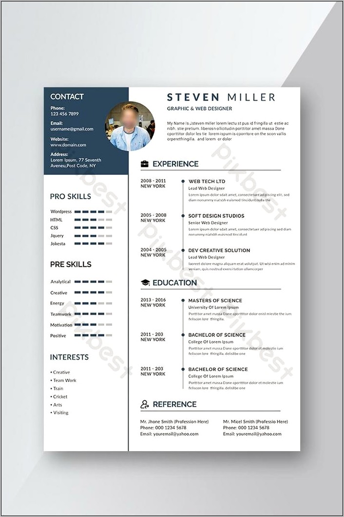 New Cv Template Doc Free Download