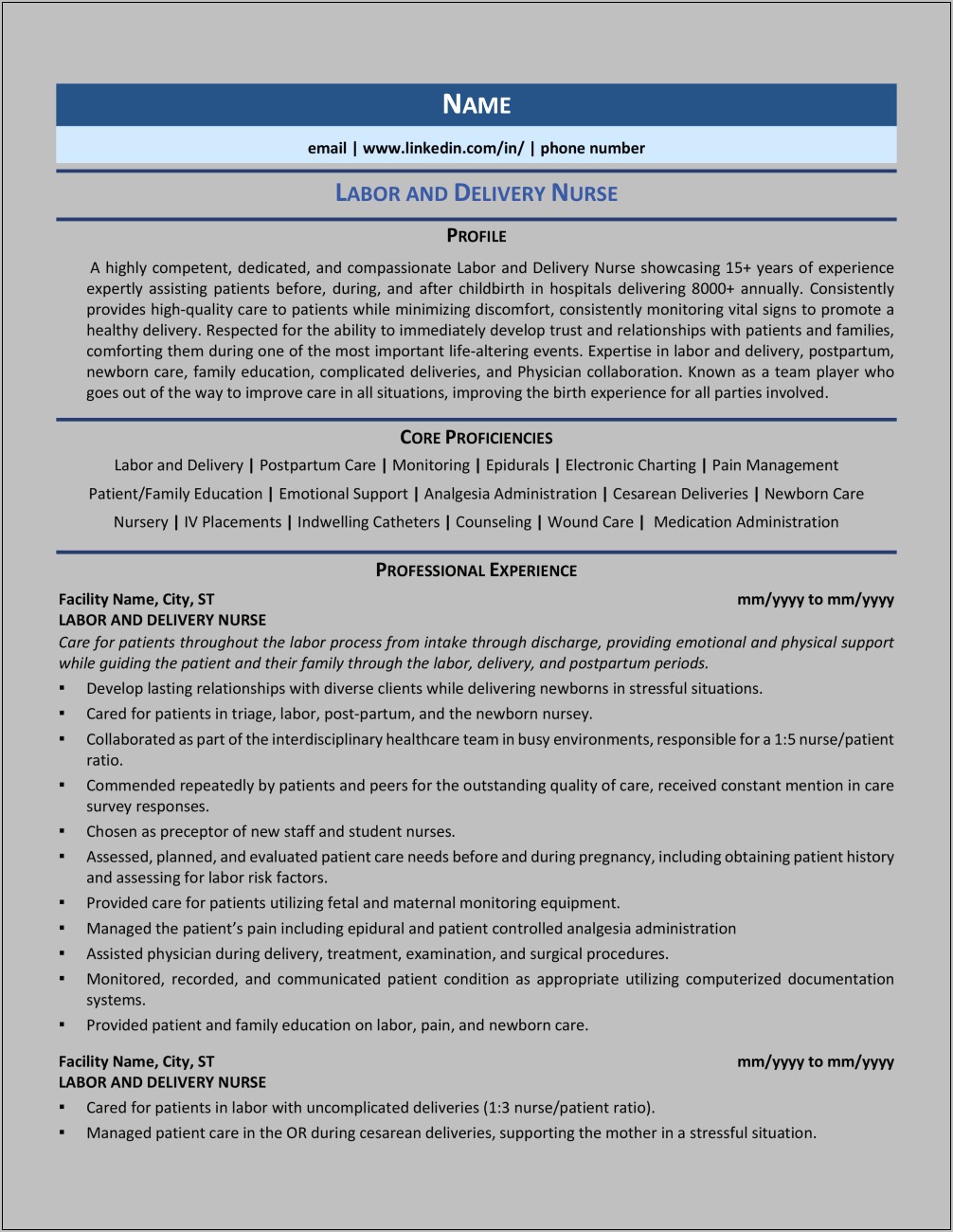 New Grad Lvn Resume Example