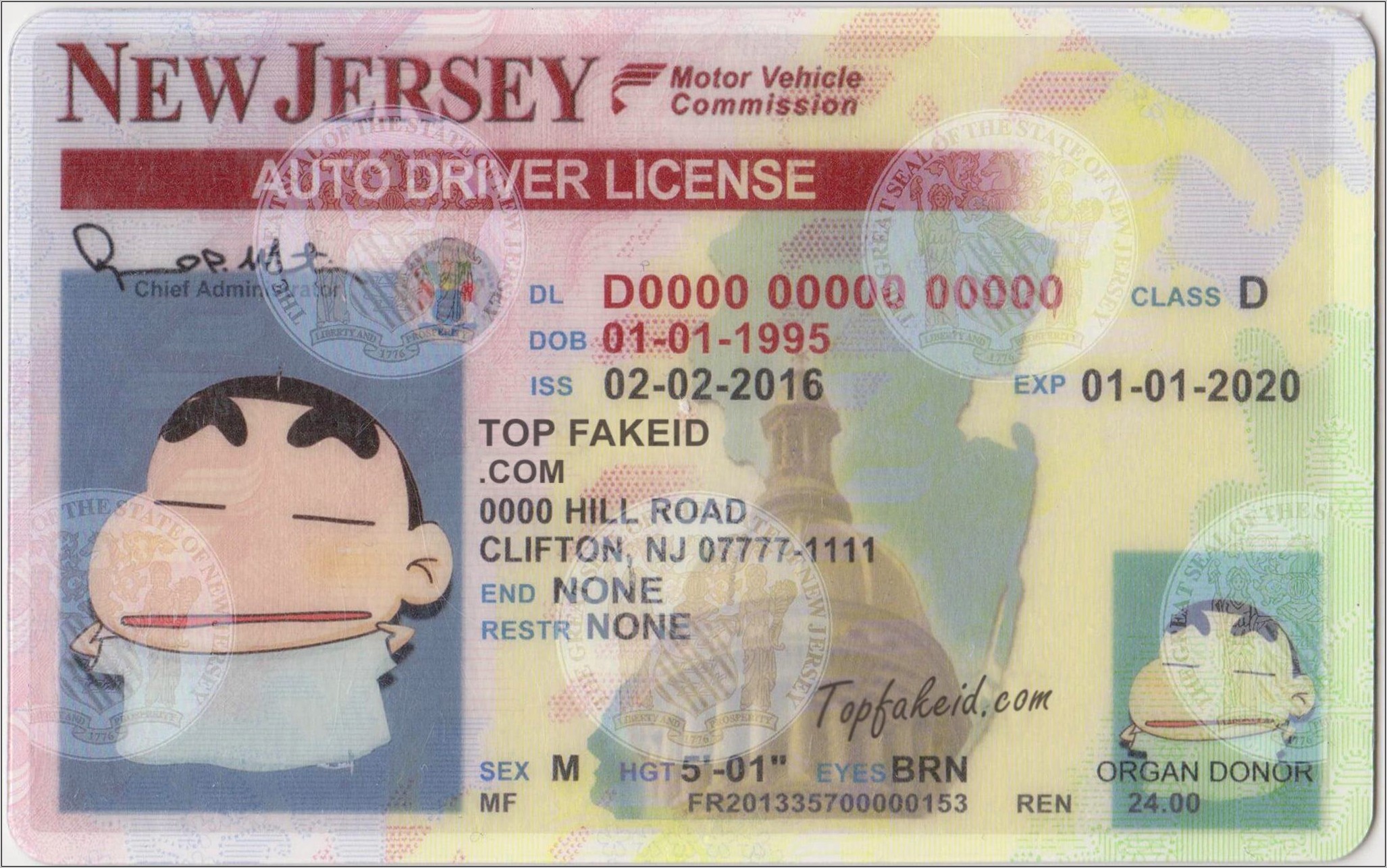 New Jersey Fake Id Template Download