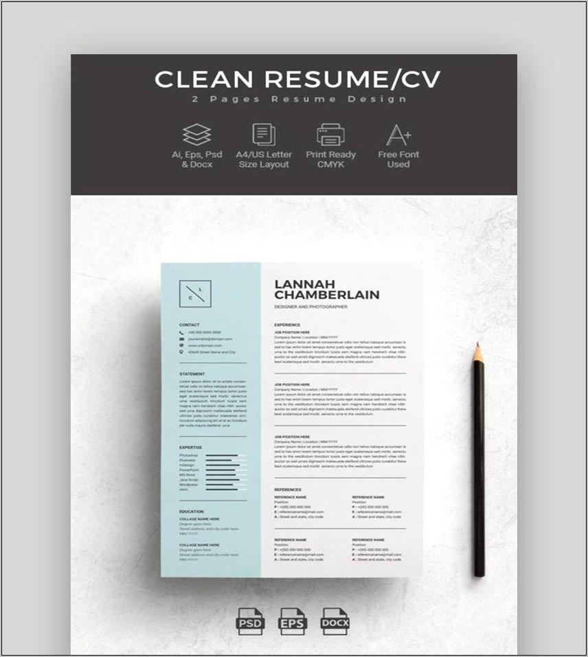 Nice Resume Templates Free Word