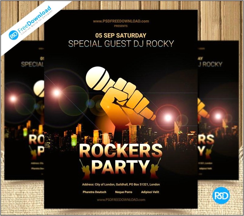 Nightclub Flyer Template Psd Free Download