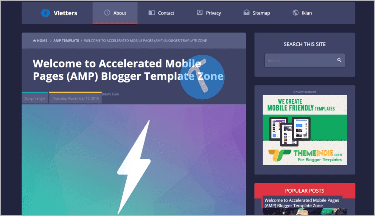 Noname Amp Template Download Premium Free