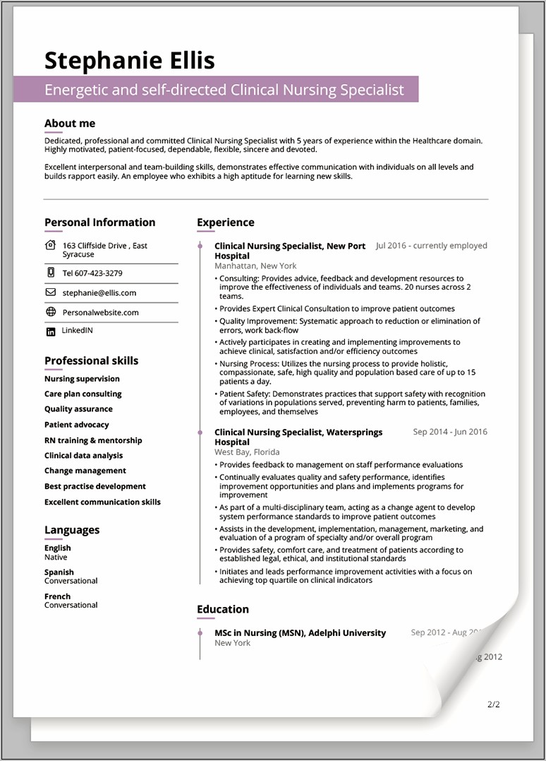 Normal Job Resume Format Pdf