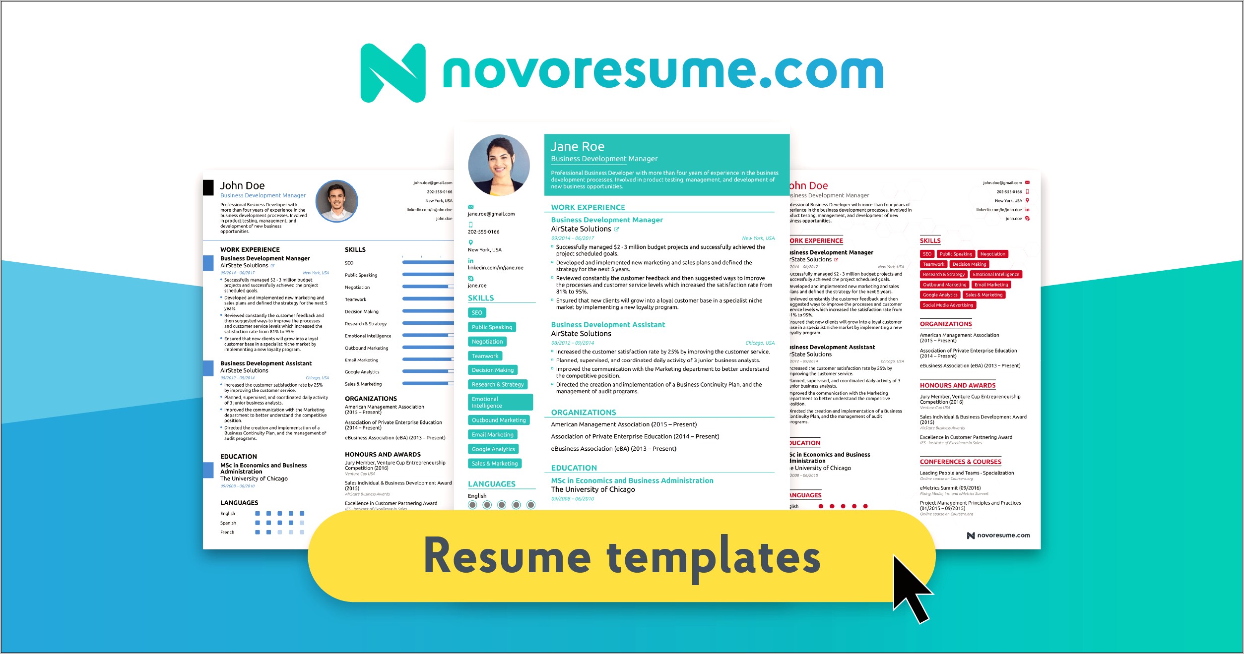 Novoresume Project Manager Resume Sample