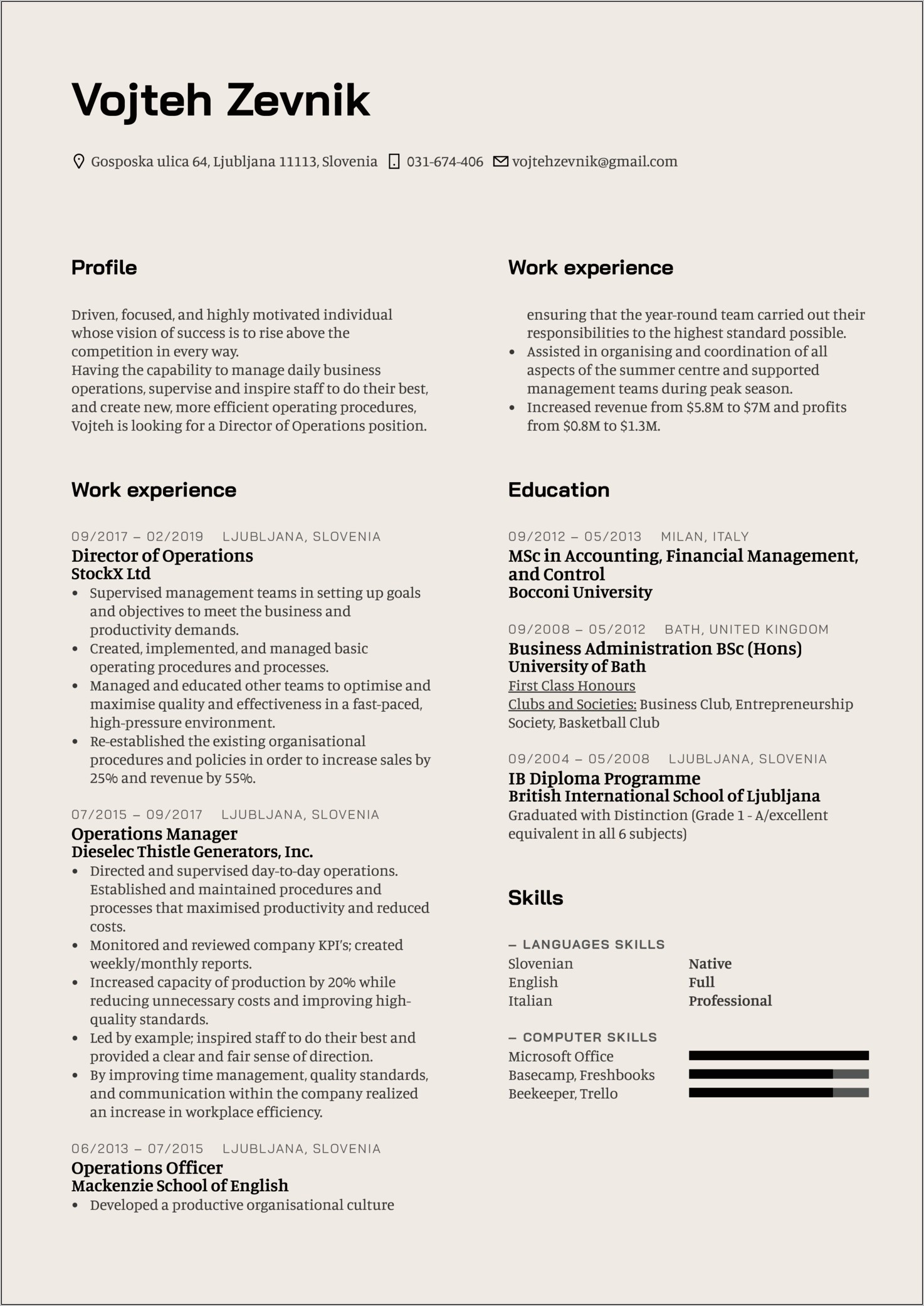 Objective For Admin Job Resume