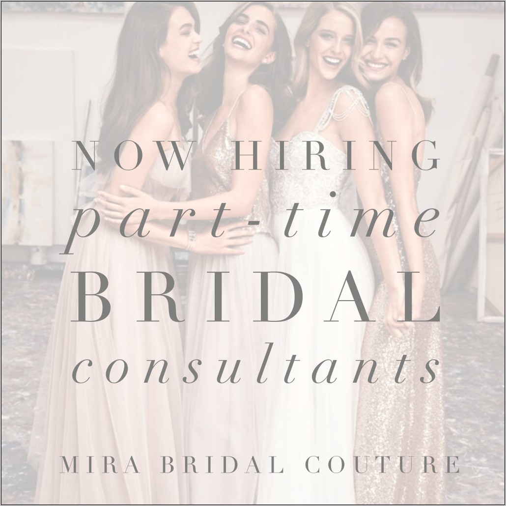 Objective For Bridal Consultant Resume