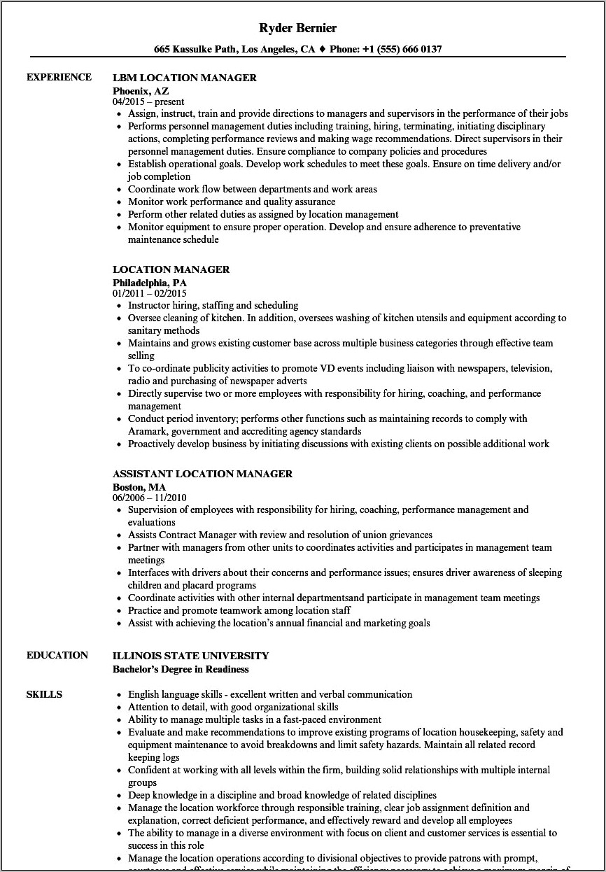 Objective For Funeral Service Resume