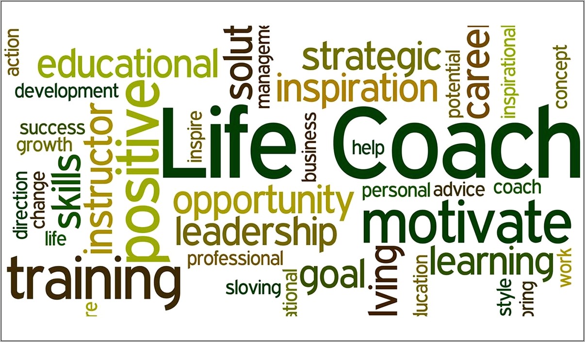 Objective For Life Coaching Resume