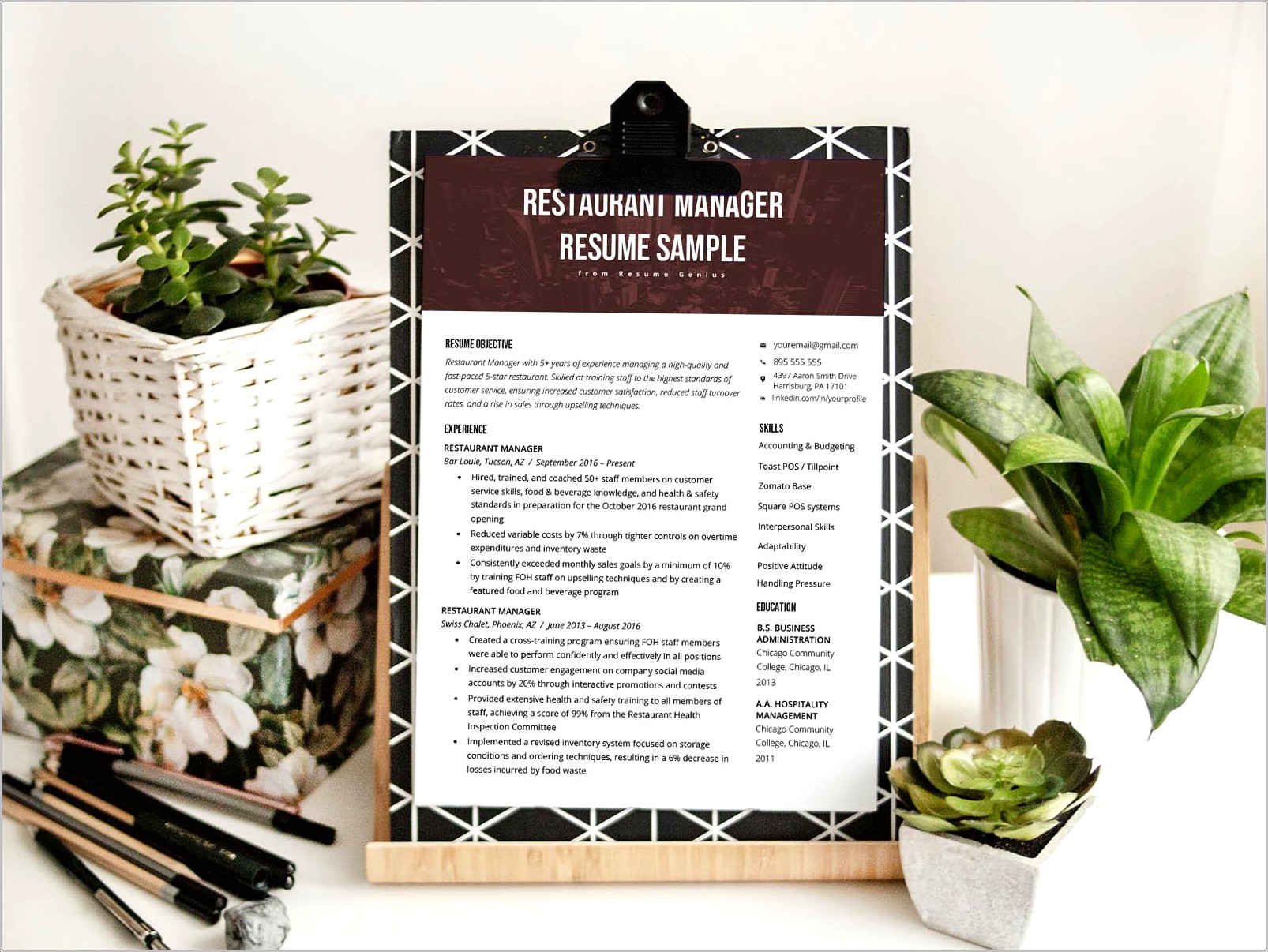 Objective For Restaurant Manager Resume