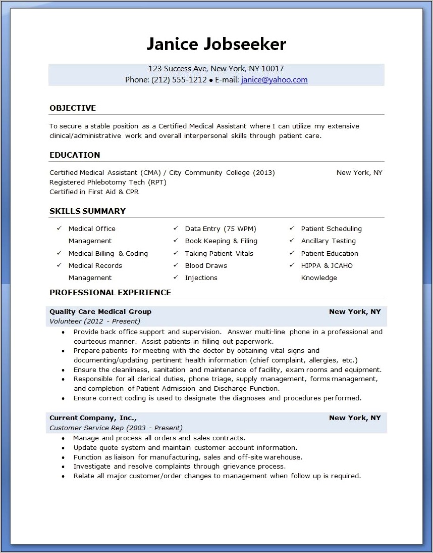 Objective For Resume Examples Warehouse