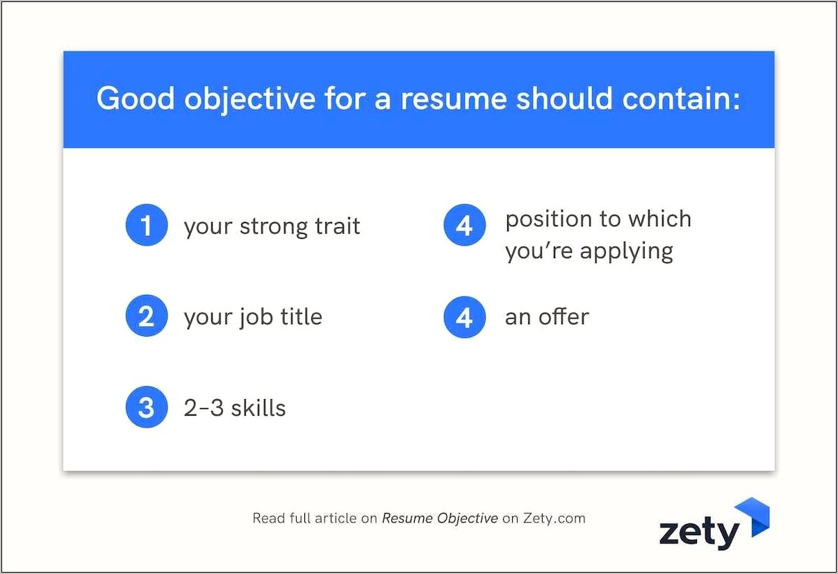 Objective For Resume Job Promotion