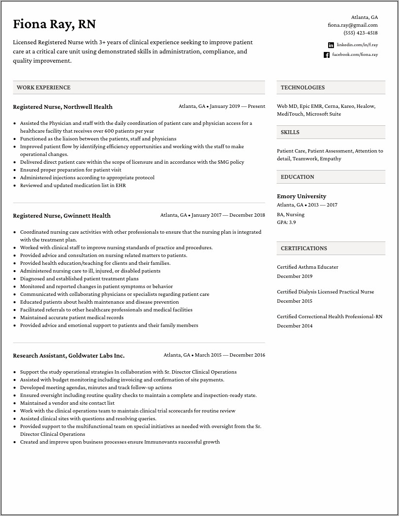 Objective In Resume For Nonprofit