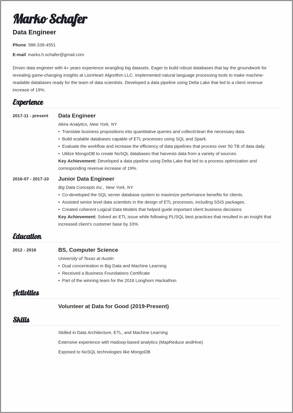Objective In Resume Sample Engineering
