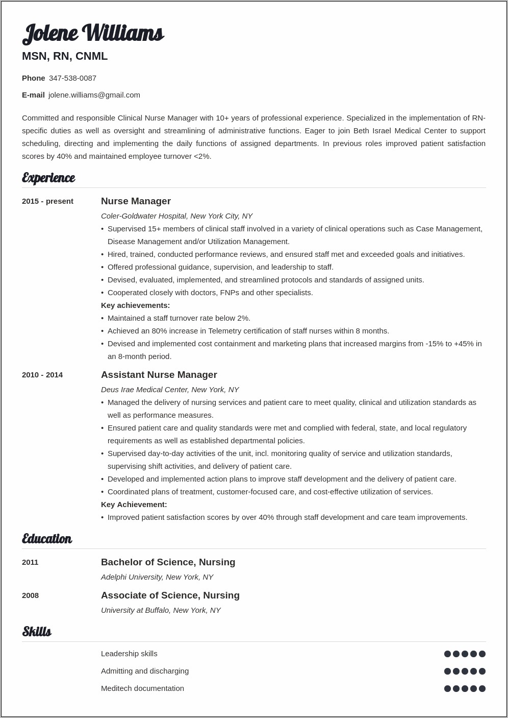 Objective On Resume For Management