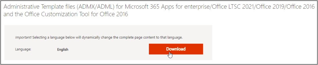 Office 2016 Administrative Template Files Download