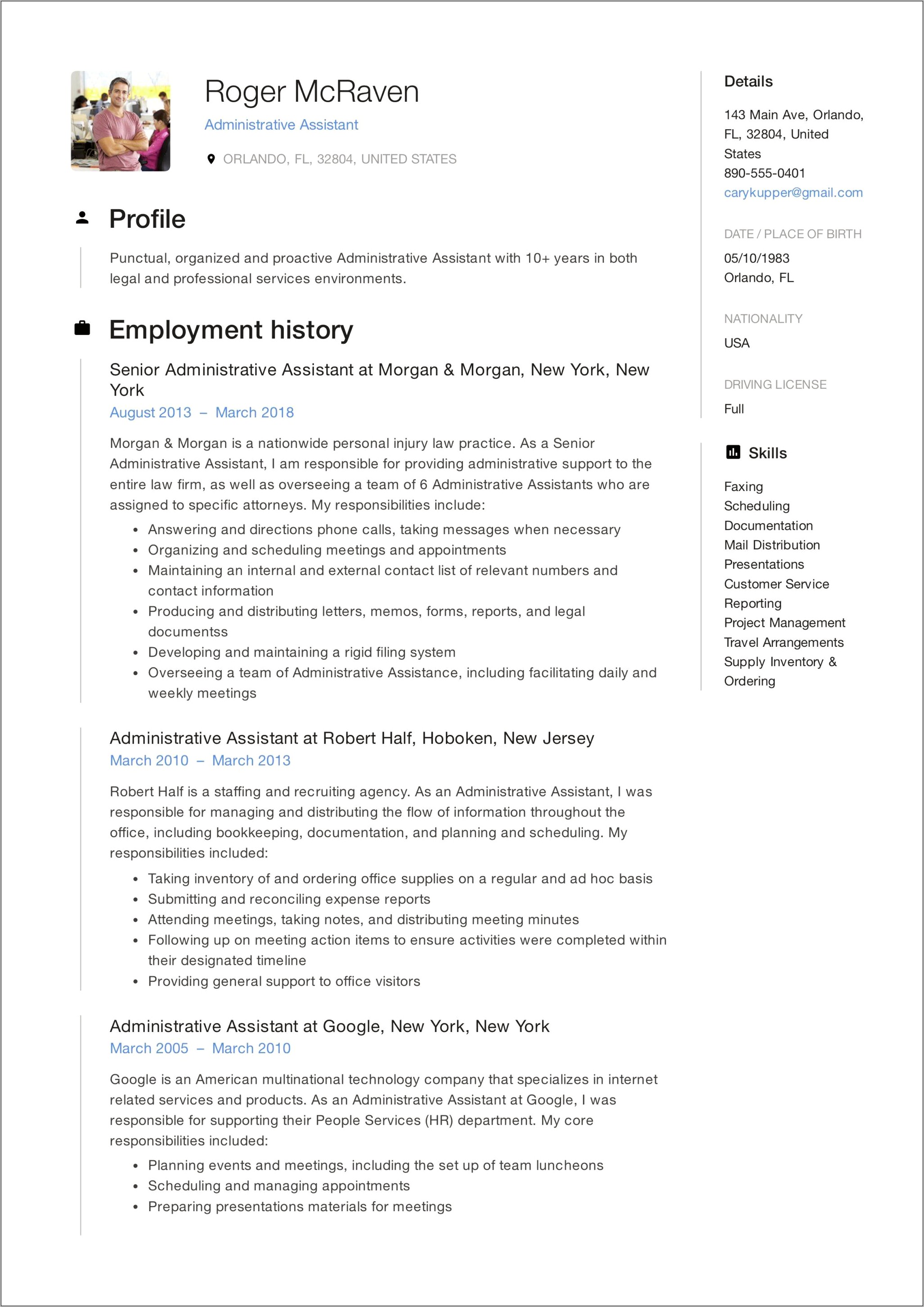 Office Assistant Resume Sample Australia