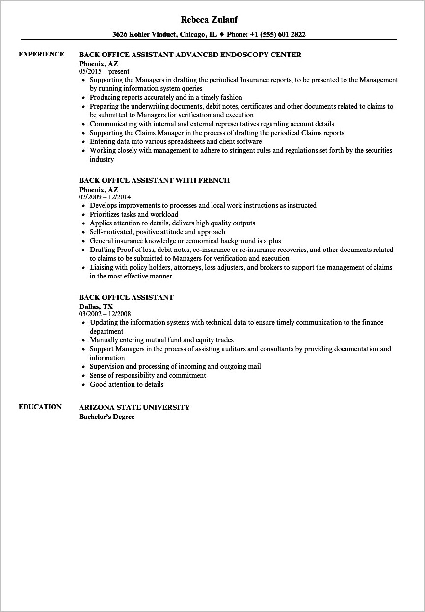 Office Assistant Resume Sample Download