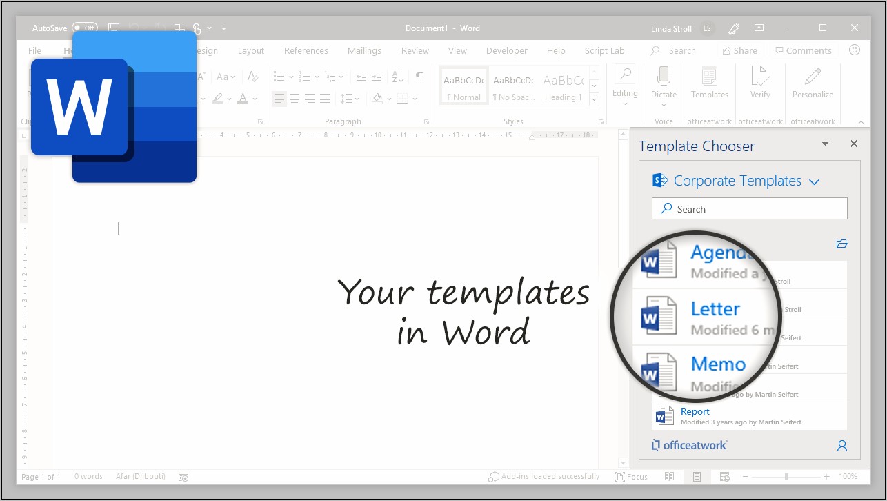 Office Word Templates Will Not Download