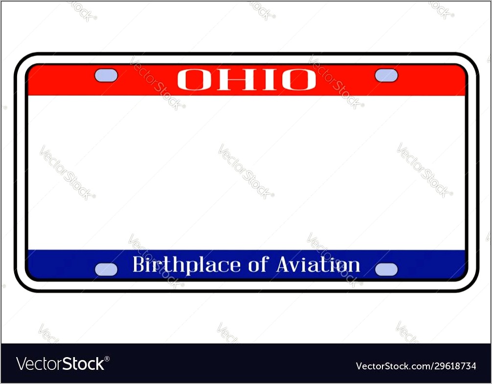 Ohio Liscence Playe Template Free Download