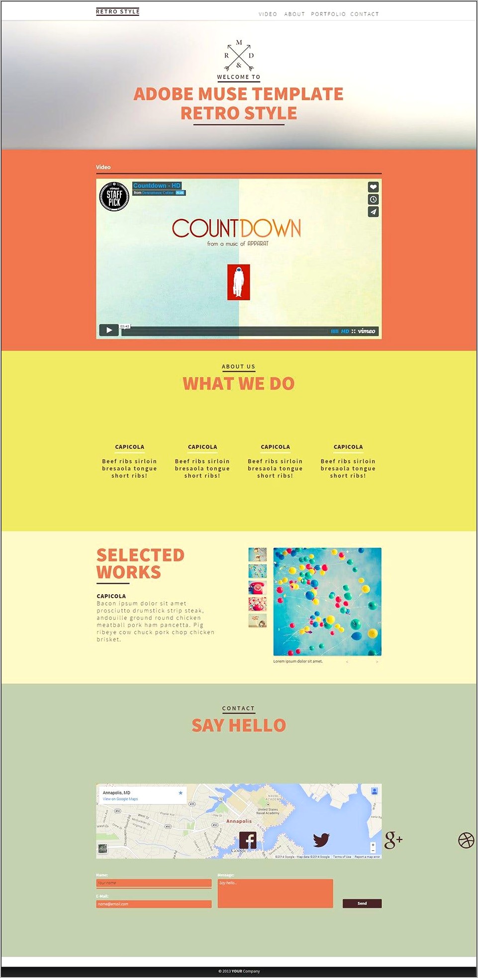 Old Style Web Template Free Download