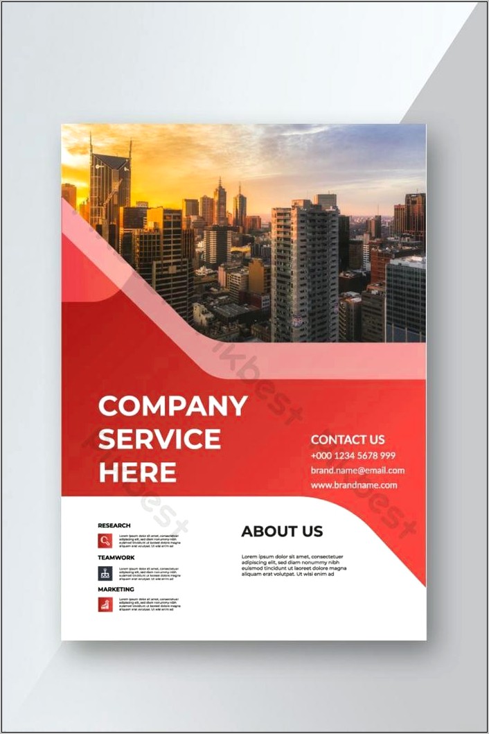 One Page Brochure Templates Free Download