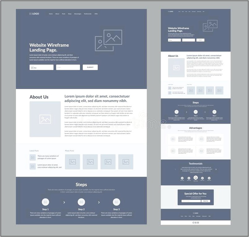 One Page Responsive Web Design Template Free