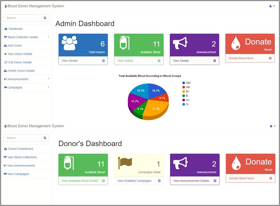 Online Blood Bank Templates Free Download