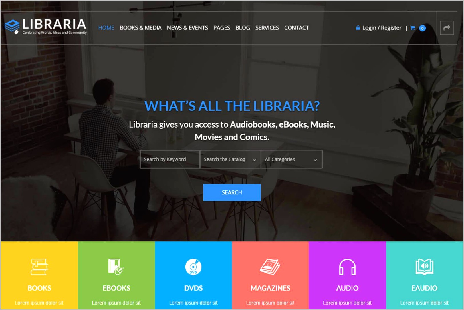 Online Library Management System Template Free Download