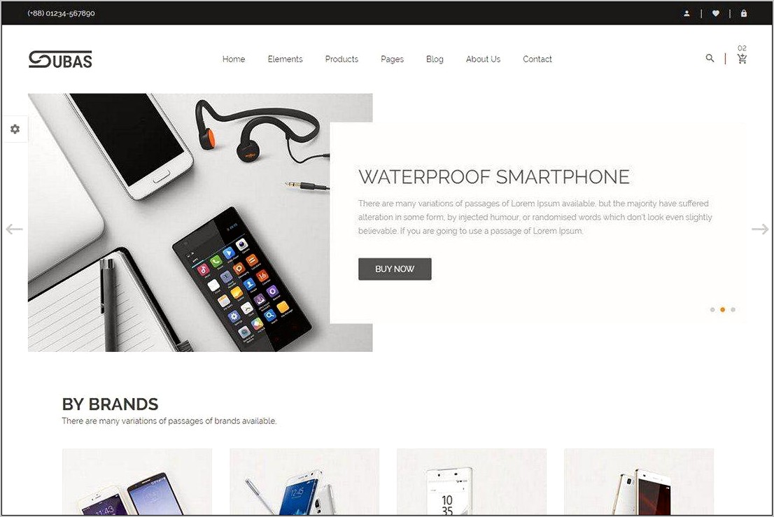 Online Mobile Shopping Bootstrap Templates Free Download