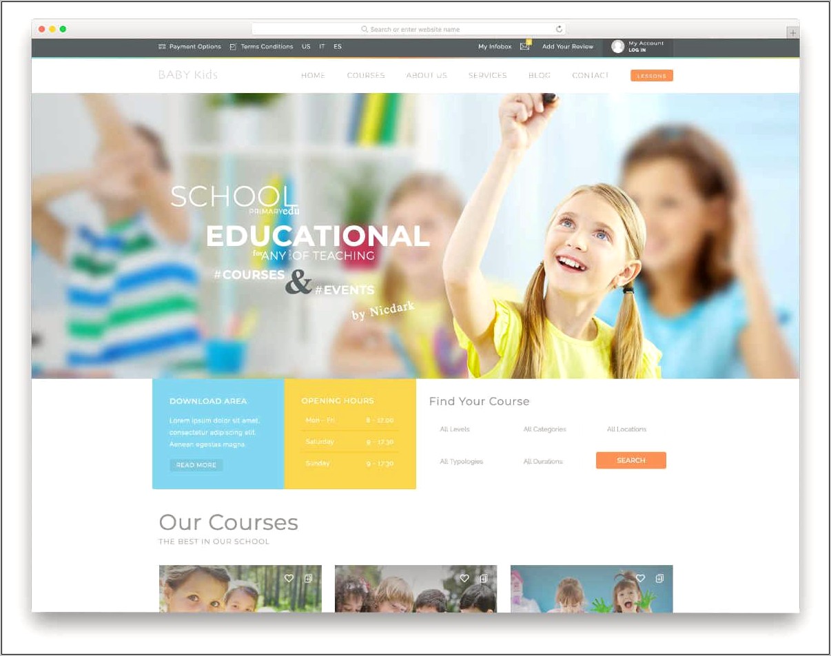 Online School Management System Templates Free Download